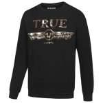 True Religion Trucci Sequin Crew Hommes Sweat-shirt M19HF28N7G-4005 - Sport Outlet