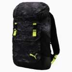 PUMA Sac à dos Training Daily, Noir/Jaune/Multicolore/Graphique, Accessoires