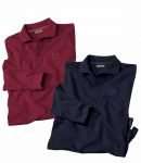 Lot de 2 Polos Piqué de Coton