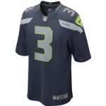 Maillot de football américain NFL Seattle Seahawks (Russell Wilson) pour Homme - Bleu - Nike