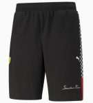 PUMA Short en maille Scuderia Ferrari XTG homme, Noir, Taille M, Vêtements