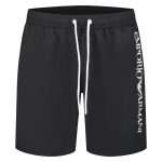 Short de bain EA7 Embroidery Logo Boxer Beachwear Hommes - Plutosport