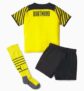 PUMA Mini set Domicile BVB enfant et adolescent, Jaune/Noir, Taille 104, Vêtements