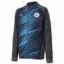 PUMA Blouson Man City Stadium Youth pour homme, Noir/Bleu, Taille 128, Vêtements