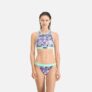 Top de bikini à motif PUMA Swim pour Femme, Violet, Taille XS, Vêtements