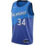 Maillot Nike NBA Swingman Milwaukee Bucks City Edition – Bleu