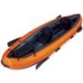 BAHAOMI Kayak Gonflable,Bateau Set pour 2 Personne Canoë Kayak,Kayak De Mer Adventure,Peche en Mer Ou sur Rivière,PVC Rafting P A444